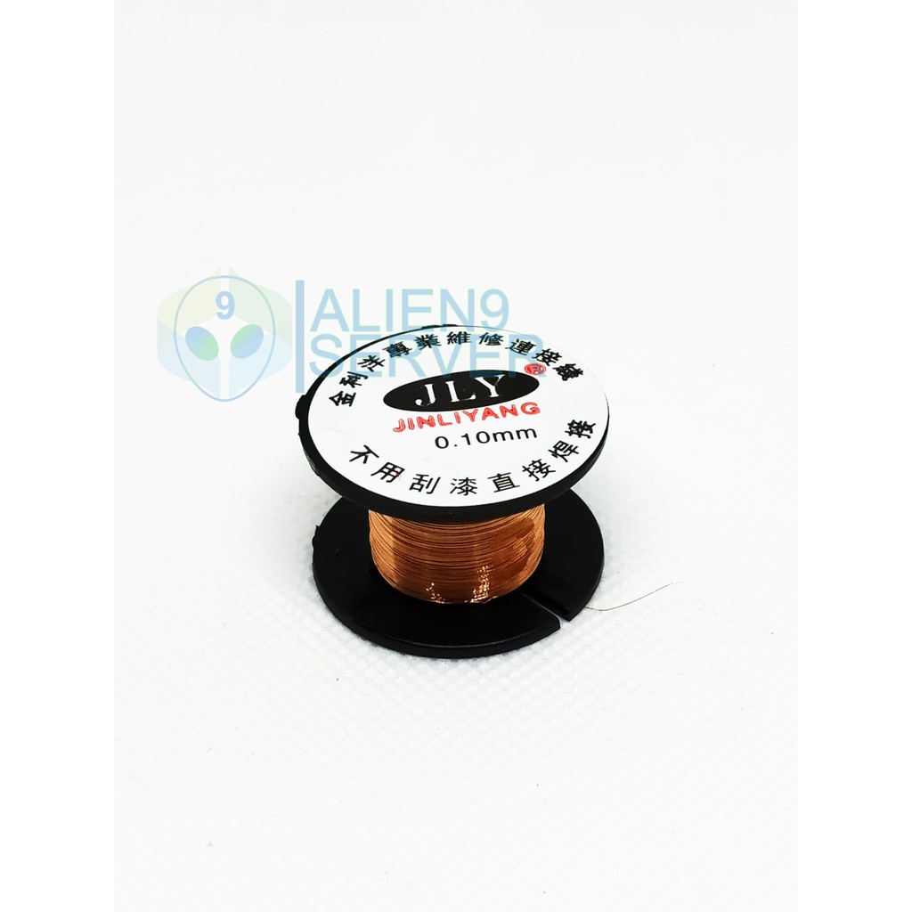 ลวดทองแดง อาบน้ำยา ต่อลาย วงจร ขนาดลวด 0.1 MM