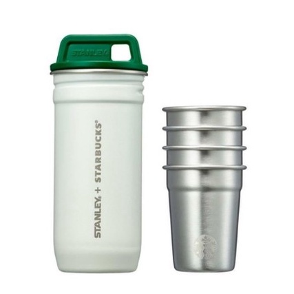 🎀【SALE!!! พร้อมส่ง】 2022 แก้วสตาร์บัคส์เกาหลี Starbucks Korea Cream Stanley Mini Cup Set (4p)