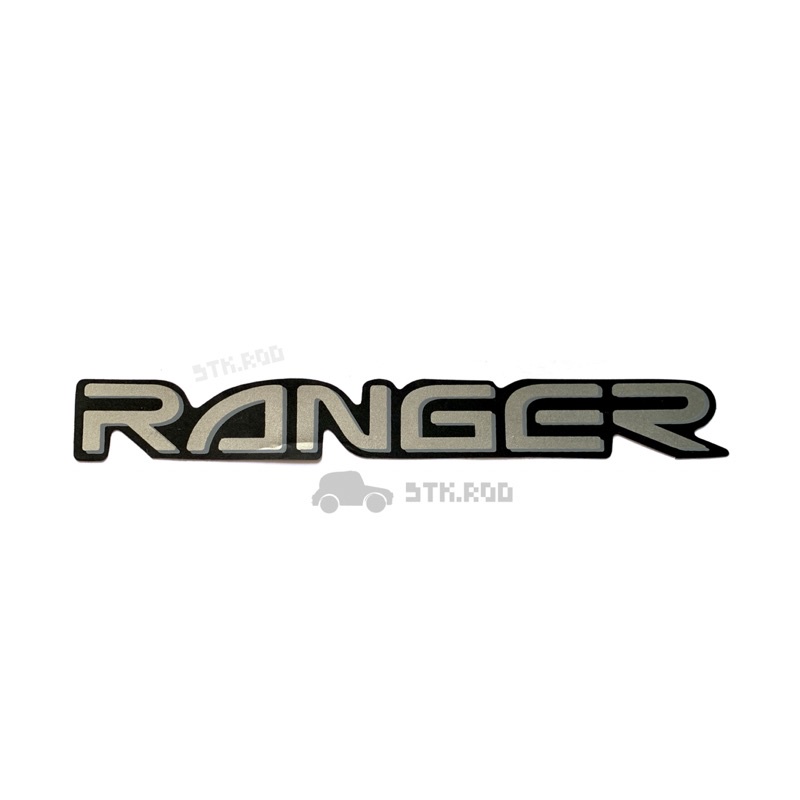 สติ๊กเกอร์ ติดใต้กระจกหูช้างหน้า RANGER ฮีโน่ ไฮเทค FM3M สีเงิน HINO HITECH STICKER