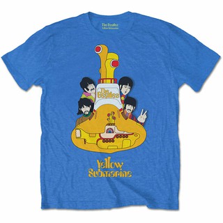 เสื้อยืดคอกลมThe Beatles สีเหลืองดำน้ำสำหรับผู้ชายS-4XL