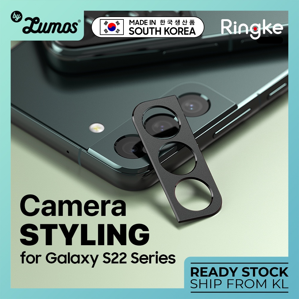 Ringke CAMERA STYLING สําหรับ Samsung Galaxy S22 / S22 Plus Series การป้องกันกล้องความคุ้มครองเต็มรู
