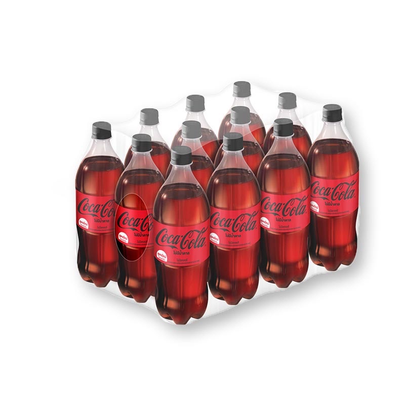 Coca Cola Zero Sugar โค้ก น้ำอัดลม สูตรไม่มีน้ำตาล ขนาด 1.25 ลิตร x 12 ขวด