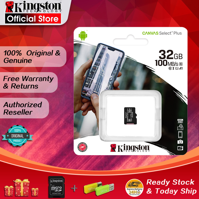 【LOCAL STOCK】Kingston SD Card Micro Memory Class 10 80MB/s 16GB/32GB/64G/256GB/128GB/512GB TF