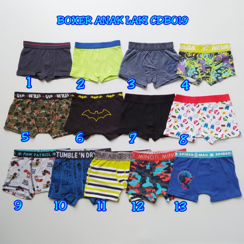 BOYS BOXERS CDB019**