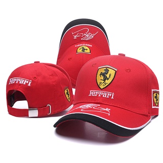 ขายส่ง หมวกแก๊ป ปักลาย Bens F1 Ferrari 3D สําหรับแข่งรถ เล่นกีฬา กลางแจ้ง