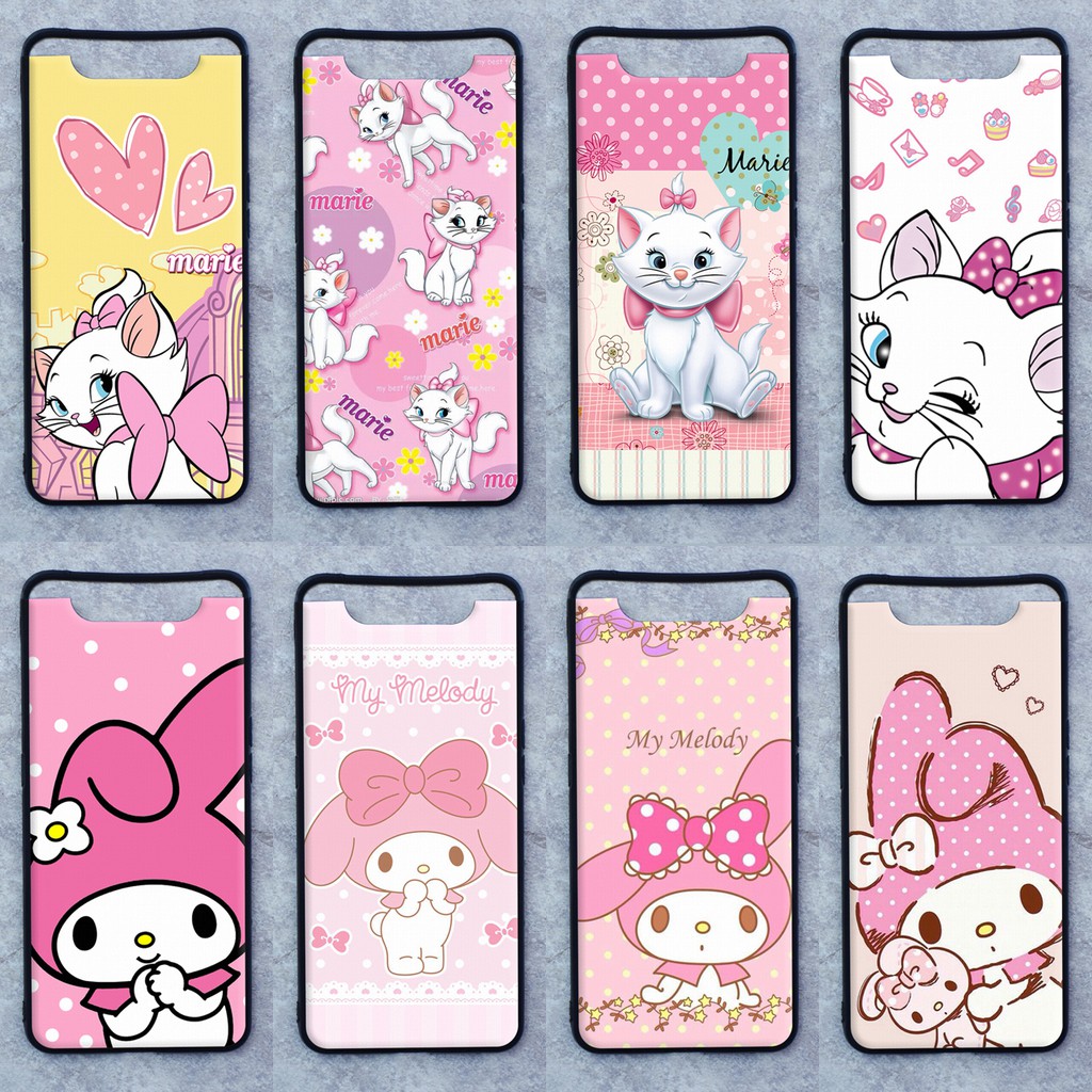 เคส Samsung A80 ลายแมวมารี-เมโลดี้ ขอบนิ่มหลังแข็ง เคสมือเคสโทรศัพท์ Case เคส Tมหลังแข็ง ไม่ขูดตัวเครื่อง ไม่กัดขอบ งามส