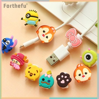 Cartoon Cable Protector Data Line Protective Cover Charging Cable Winder