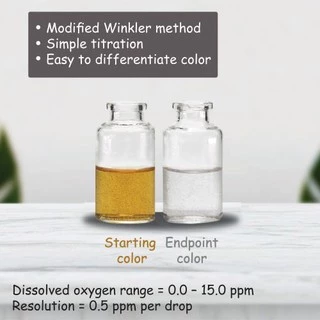 ชุดทดสอบออกซิเจนในน้ำ โมนิเตอร์เทสคิท MONITOR DISSOLVED OXYGEN TEST KIT (60 Tests)
