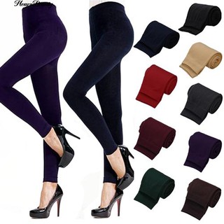 Hearsbeauty เลดี้กางเกงขายาว Slim Leggings กางเกงขายาวยืดกางเกงขายาวหนา