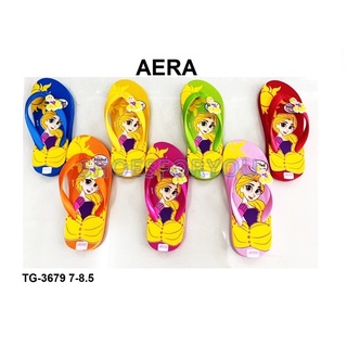 รองเท้าเด็ก AERA # ลายการ์ตูนเจ้าหญิงราพันเซล # สีสดใสน่ารัก TG-3679