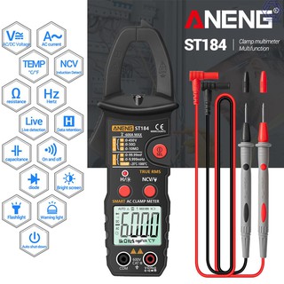 Intu - New Aneng True Rms มัลติมิเตอร์ Clamp Meter Dc / Ac เครื่องทดสอบแรงดันไฟฟ้า Ac Amp พร้อม Ohm Capacitance Ncv Continuity Diode Hertz