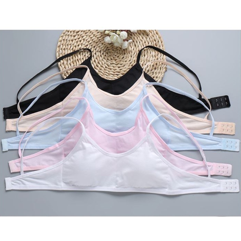 Mtt Cotton Training Bra Sports Crop Camisole สําหรับสาวที่ถอดออกได้ Padding