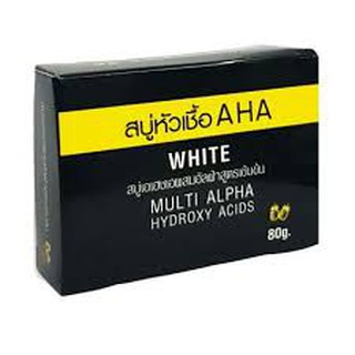 สบู่หัวเชื้อ AHA เร่งผิวขาว วิตามินผิว ขนาด80g.(กล่อง)