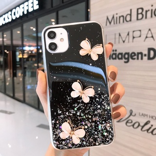 เคสโทรศัพท์แฟชั่นผีเสื้อเงา VIVO 1901 1902 1904 1906 1940 1915 1929 1920 1907 V1907 1935 1938 1723 1718 1716 1713 1850 1601 1612 เคสโทรศัพท์คริสตัลบัตเตอร์ฟลายซิลิโคนอ่อนนุ่มเคส TPU ใส