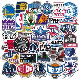 สติ๊กเกอร์ NBA Team Logo สติ๊กเกอร์ นักบาส  SIZE 6-8cm  1 ชุด 50ชิ้น