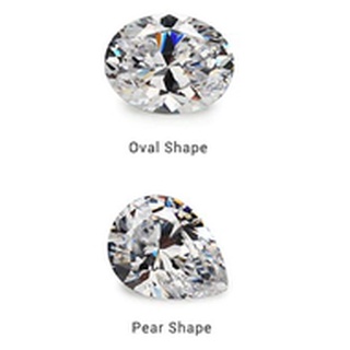 แพคละ 100 เม็ด CZ Diamond ทรงไข่ และ ทรงหยดน้ำ เพชรรัสเซียพร้อมส่ง WHITE CUBIC ZIRCORNIA