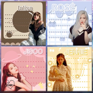 BLACKPINK Lisa Jennie JisooRosé N Sticker สติ๊กเกอร์ Memo