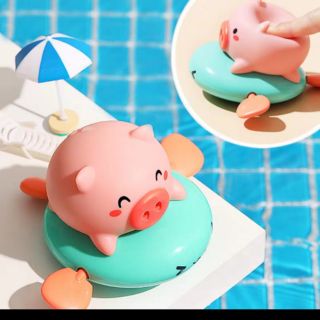 ของเล่นอาบน้ำ piggy bathing ของเล่นสำหรับเล่นในห้องน้ำ ของเล่นไขลาน