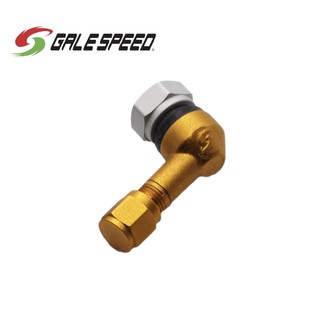 หัวเติมลม Gale Speed Gale Speed Air Valve 74° Aluminium Gold color 11.5mm (จุ๊บลม) แพ็คคู่