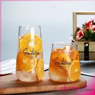 แก้วทรงก้นโอ่ง ใส่นม ถ้วยชานม น้ำผลไม้ กาแฟ glass