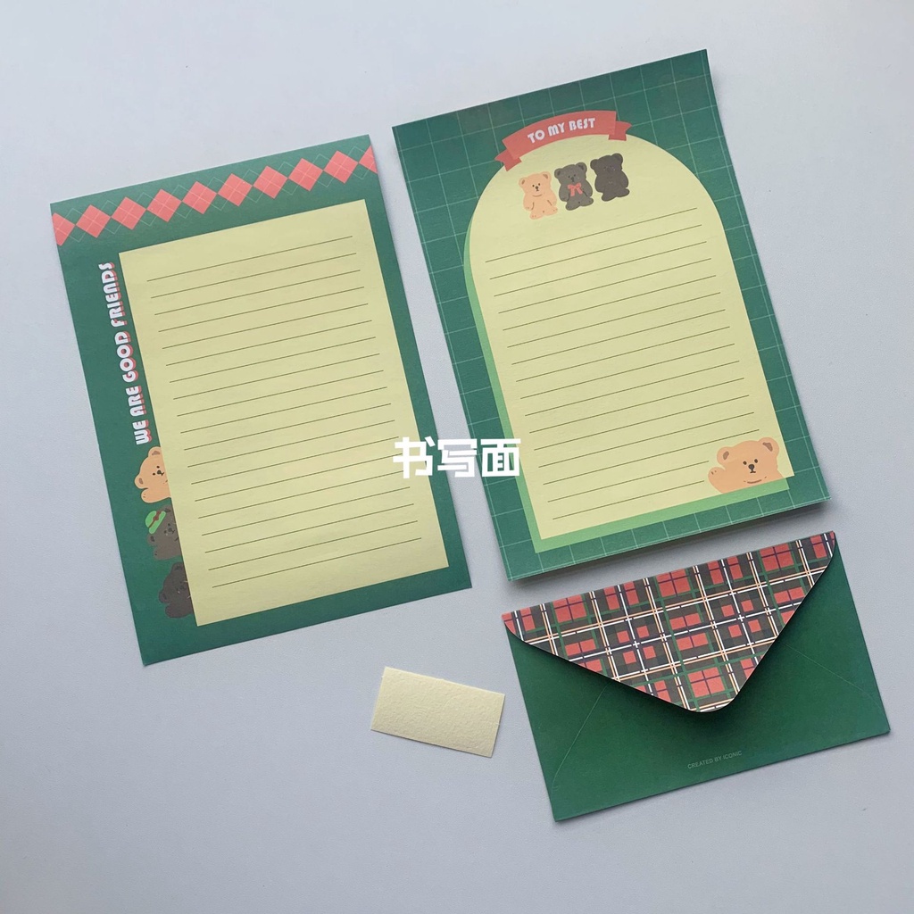 ซองจดหมาย และกระดาษโน้ต ลายการ์ตูนน่ารัก สำหรับเด็กนักเรียน