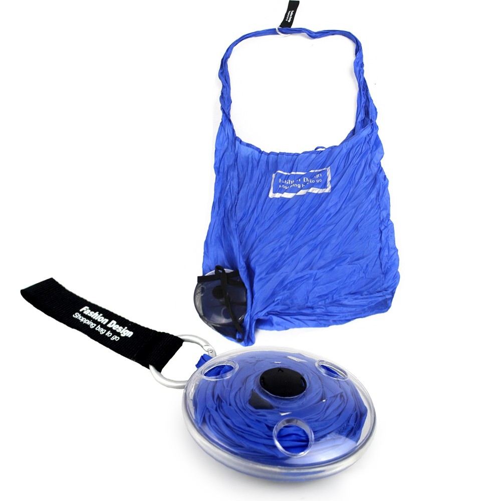 Telecorsa กระเป๋าผ้าหมุนเก็บได้ กระเป๋าผ้าพกพา Roll up shopping bag (คละสี) รุ่น Shopping-Bag-Roll-Up-portable-00d-J1