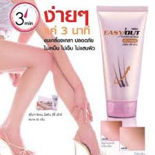 Mistine Easy Out Hair Remover Cream 50g. มิสทิน อีซี่ เอ้าท์ ครีมกำจัดขน กำจัดขนขา แขน (1 หล อด) Mistine Easy Out Hair