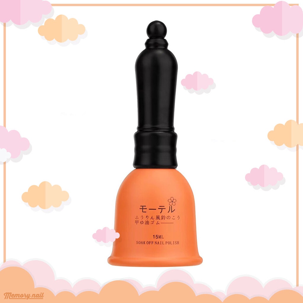 สีเจล KO สีเจลสไตล์เกาหลี ขวดทรงกระดิ่งสีส้ม