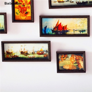 ((Babystar)) กรอบรูปสีน้ํามัน ขนาดเล็ก สําหรับตกแต่งบ้านตุ๊กตา