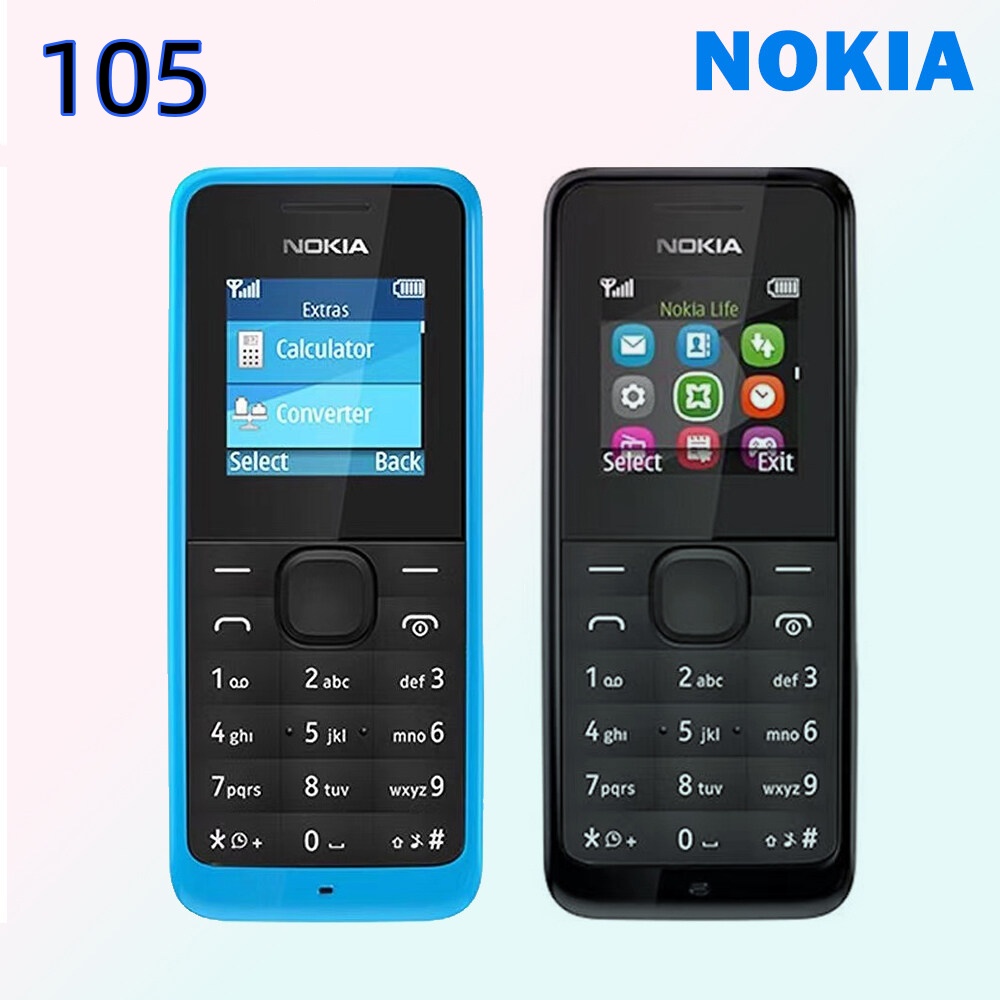 NOKIA 105D มือถือปุ่มกดของแท้ 100%โทรศัพท์ปุ่มราคาถูกNokia105D มีภาษาไทย ปุ่มนี้เหมาะสำหรับนักเรียนและผู้สูงอายุ