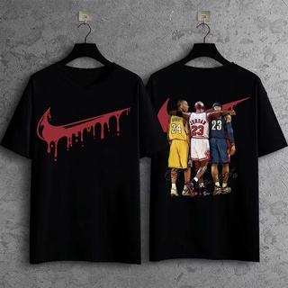 NIKE NBA เสื้อยืดจอร์แดน ฮิปฮอป แร็พ แขนสั้น ไฮสตรีท เรโทร คอกลม สั้น NIKE เสื้อยืดผู้ชาย XDK