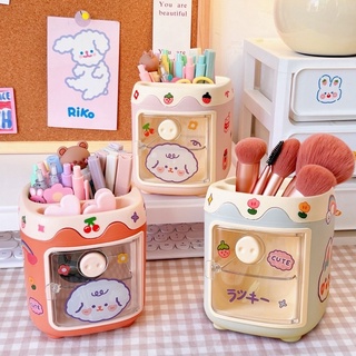 🔸พร้อมส่ง🔸กล่องเก็บของ กล่องใส่ปากกา เครื่องเขียน กล่องใส่แปรงแต่งหน้า มินิมอล