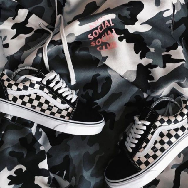 Checkerboard งานเวียดนามมาใหม่ [ส่งฟรี+กล่อง]Vans Skools Old