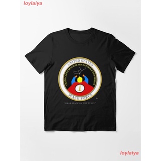 Space Force Essential T-Shirt เสื้อยืดผู้ชาย ลายการ์ตูนพิมพ์ลายเสื้อลายการ์ตูนผู้หญิง เสื้อคอกลม สินค้าพร้อมส่ง