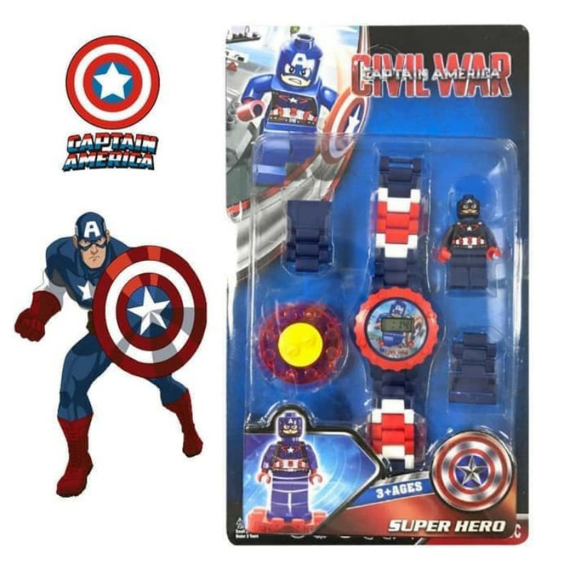 LEGO DIGITAL CHILDRENS WATCH CAPTEN AMERICA CHARACTER
