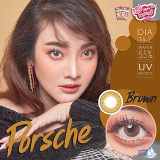 คอนแทคเลนส์ บิ๊กอาย Kitty Kawaii รุ่น Porsche (Gray,Brown )