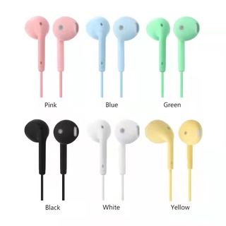 U19 หูฟัง สีมาการอง สายแจ็ค ขนาด 3.5 มม. แบบสากล สำหรับแอนดรอยด์ Ios ยาว 1.2 ม.