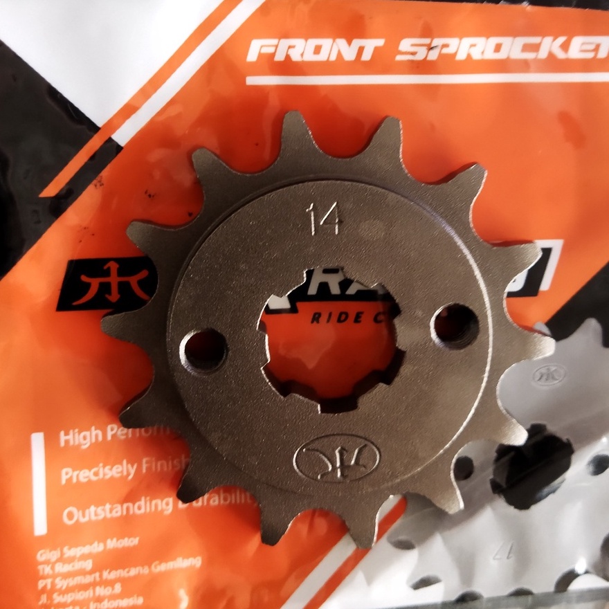 TK Racing เกียร์หน้า 415 Mega Pro Tiger CB150R CBR150 Verza GTR 150 Sonic ใหม่ 13T 14T 15T 16T