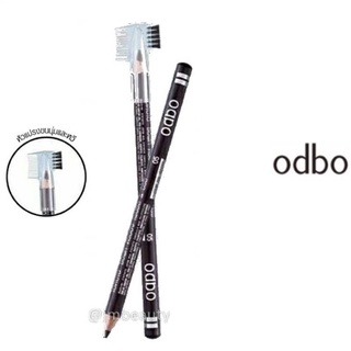 (แท้) Odbo Soft Drawing pencil &amp; brush โอดีบีโอ ซอฟท์ดรออิ้ง เพ็นซิล บรัช ดินสอเขียนคิ้ว พร้อมแปรง OD760