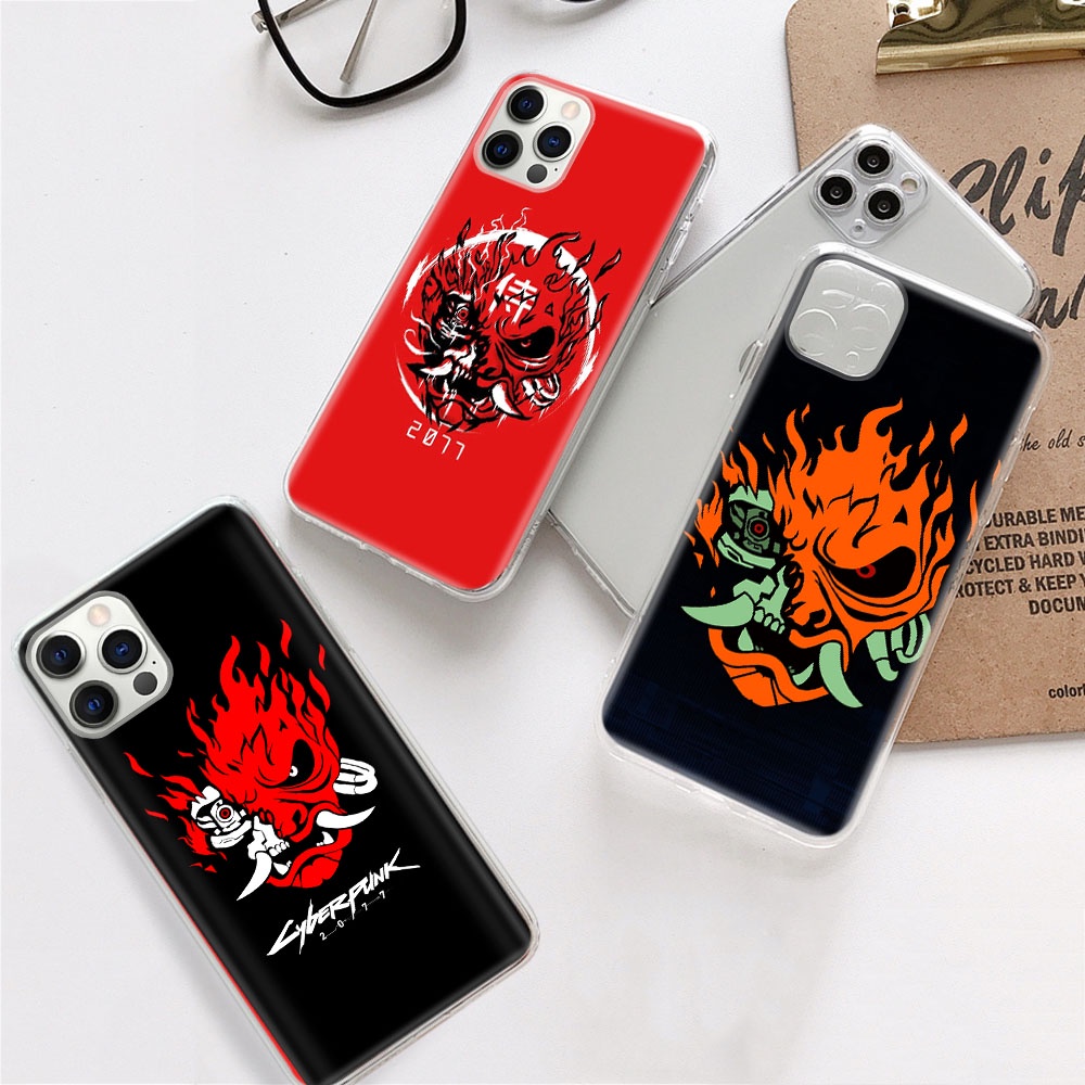 Soft Transparent Case เข้ากันได้กับ Motorola Moto G9 Power Z2 Play G6 Plus Cover DV-62 Cyberpunk 207