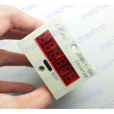 เครื่องนับจำนวน อุปกรณ์นับจำนวน 220V AC Digitat Display Electronic Counter JDM11-6H Contactอินพุทนับ