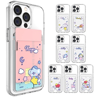 🇰🇷 【 Korean Phone Case 】 BT21 Dream Baby Clear Reinforced Double Card Case Made in Korea S22 iPhone 13