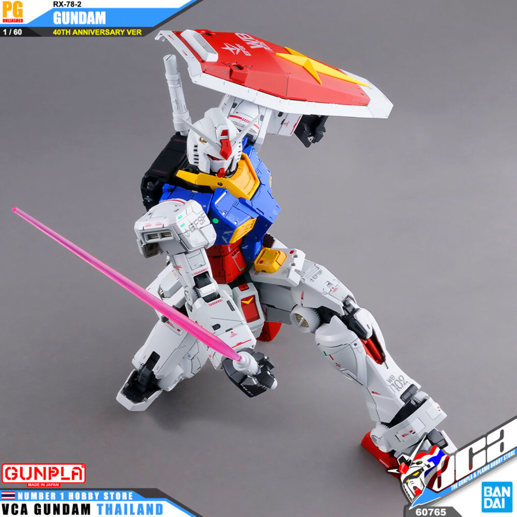 Bandai Gunpla Perfect Grade Unleashed Pg 1 60 Rx 78 2 Gundam 40th Anniversary โมเดล ก นด ม ก นพลา Vca Gundam ราคาท ด ท ส ด