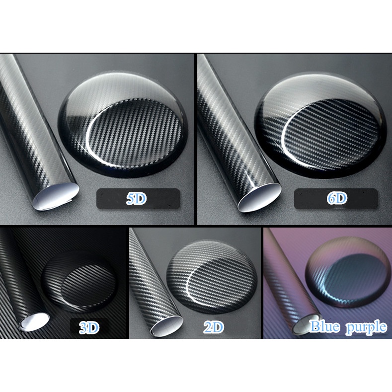2D 3D 5D 6D Car & Motorcycle Body Carbon Sticker L50cmxP50cm คุณภาพดีมาก