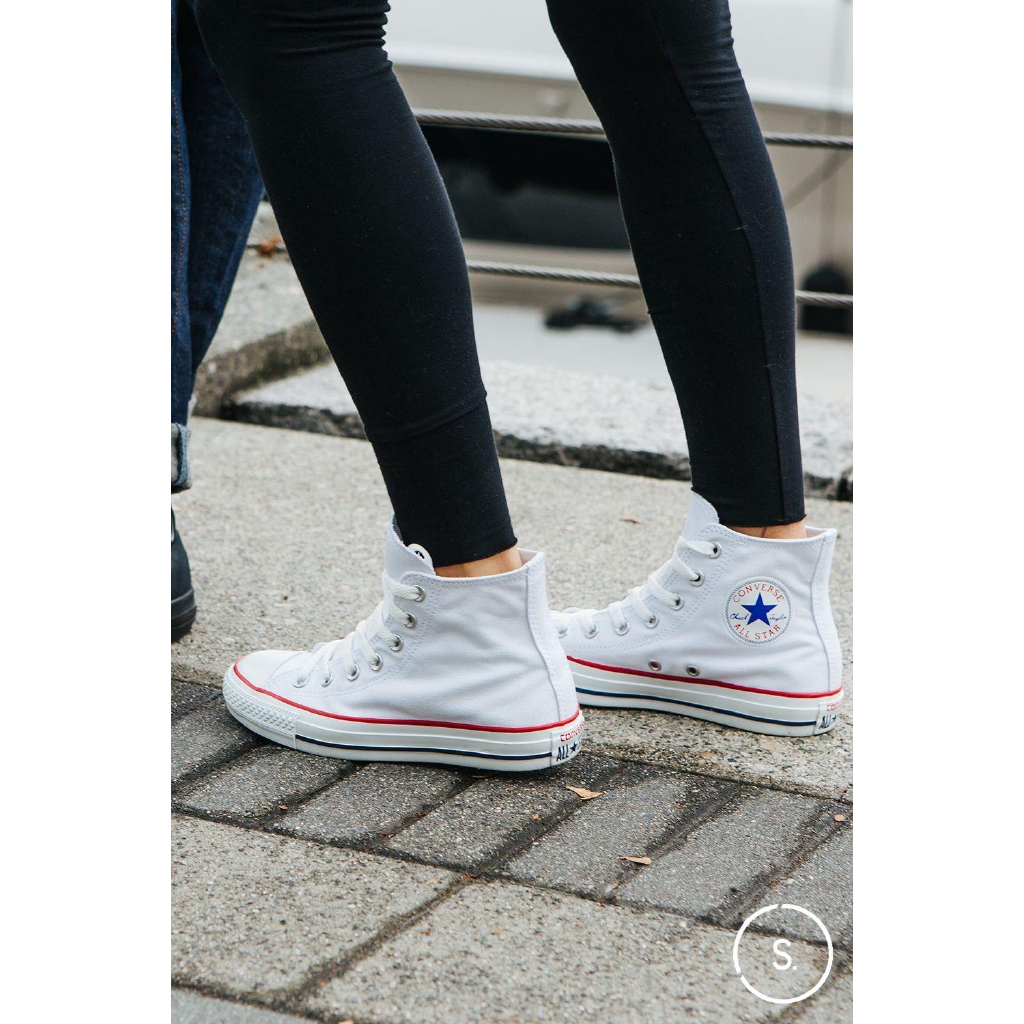 converse all star hi white