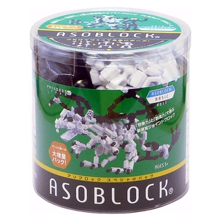 ASOBLOCK Basic 401S อโซบล็อค ชุด เบสิค 401S กล่องกลม ตัวต่อเสริมพัฒนาการ ผลิตในญี่ปุ่น สำหรับเด็กอายุ 5 ขวบขึ้นไป นำเ...