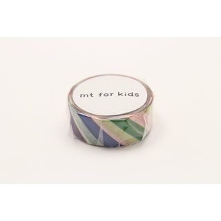 mt masking tape colorful stripe (MT01KID001) / เทปตกแต่งวาชิ ลาย colorful stripe แบรนด์ mt masking tape ประเทศญี่ปุ่น