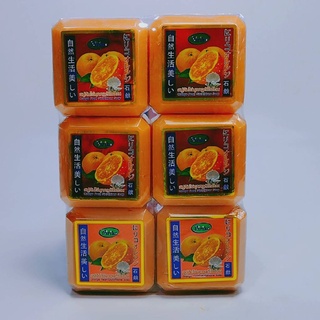 Niriko สบู่ส้มไข่มุกกลูต้าไธโอน Orange Pearl Glutathione Soap สบู่ในตำนาน ขนาด 150กรัม 1 แพคมี 6 ก้อน