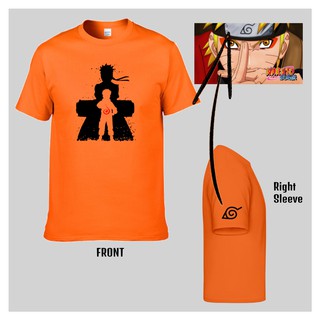 Anime T-shirt Uzumaki Naruto For Men For Women (Black Tshirt, Orange Tshirt, Gray / Grey Tshirt) bh เสื้อยืด