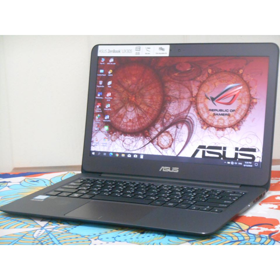 โน๊ตบุ๊คมือสอง ASUS ZenBook Core i5-6200U จอ13.3” แรม4+SSD 256+วินโดว์แท้